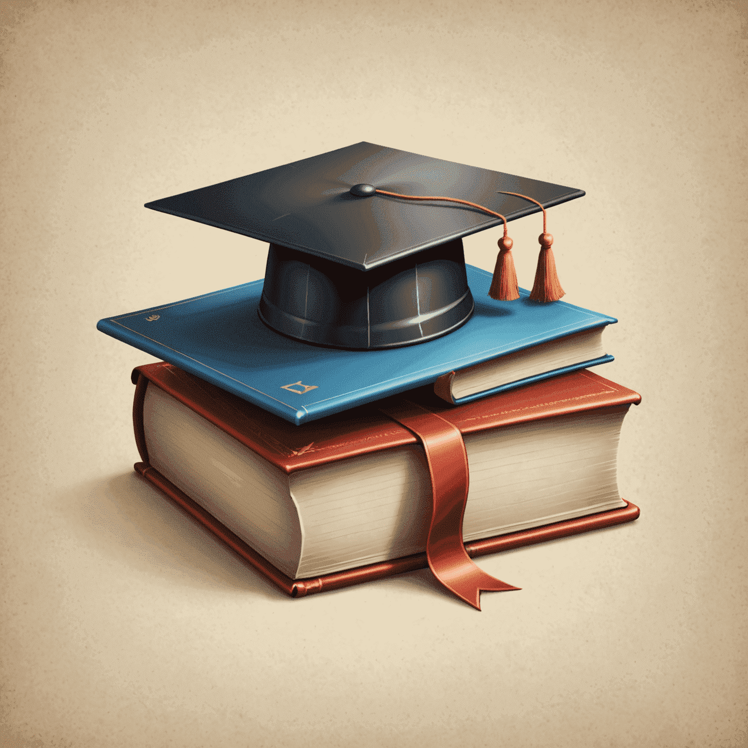 thealook_online logo - A stylized book with a graduation cap