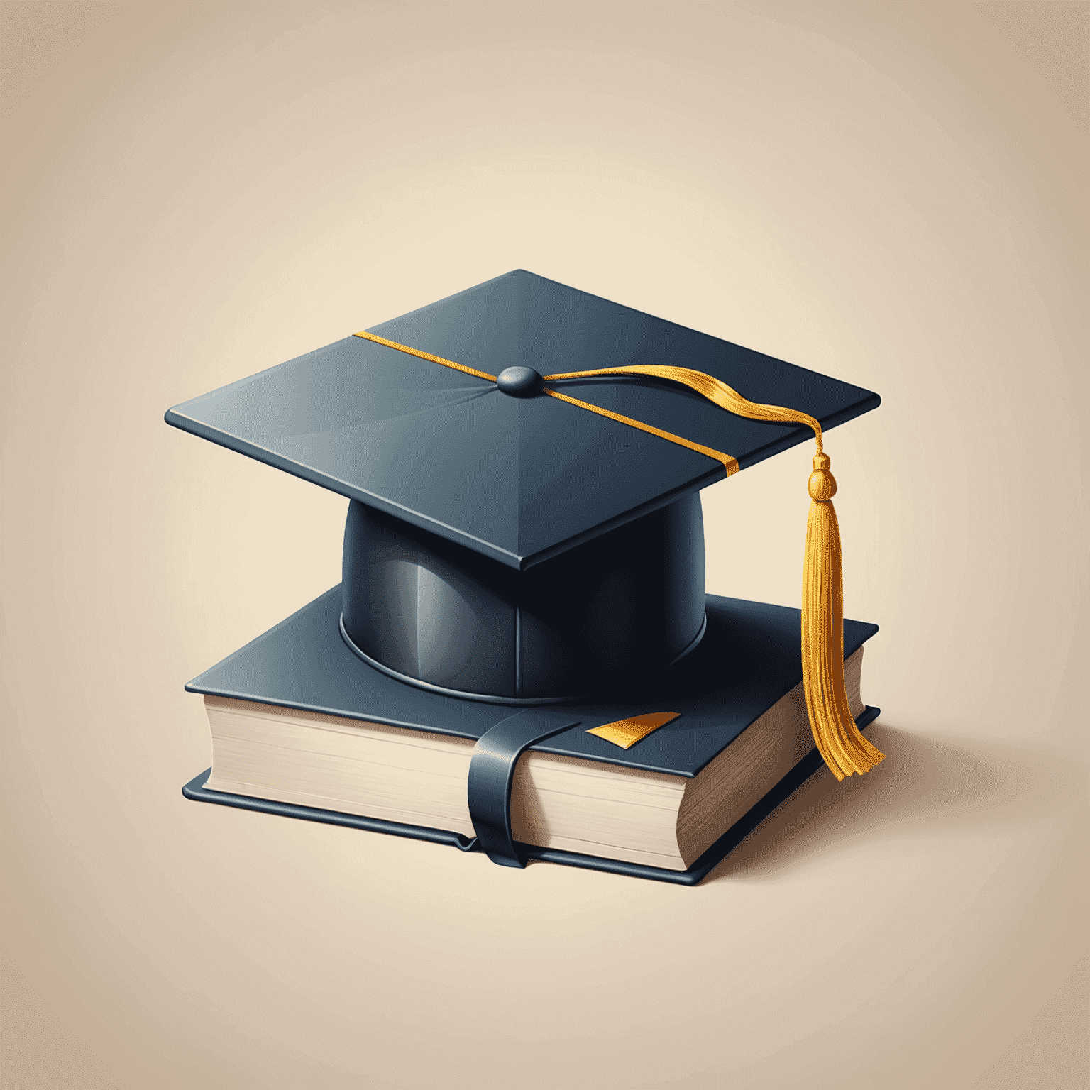 thealook_online logo - A stylized book with a graduation cap