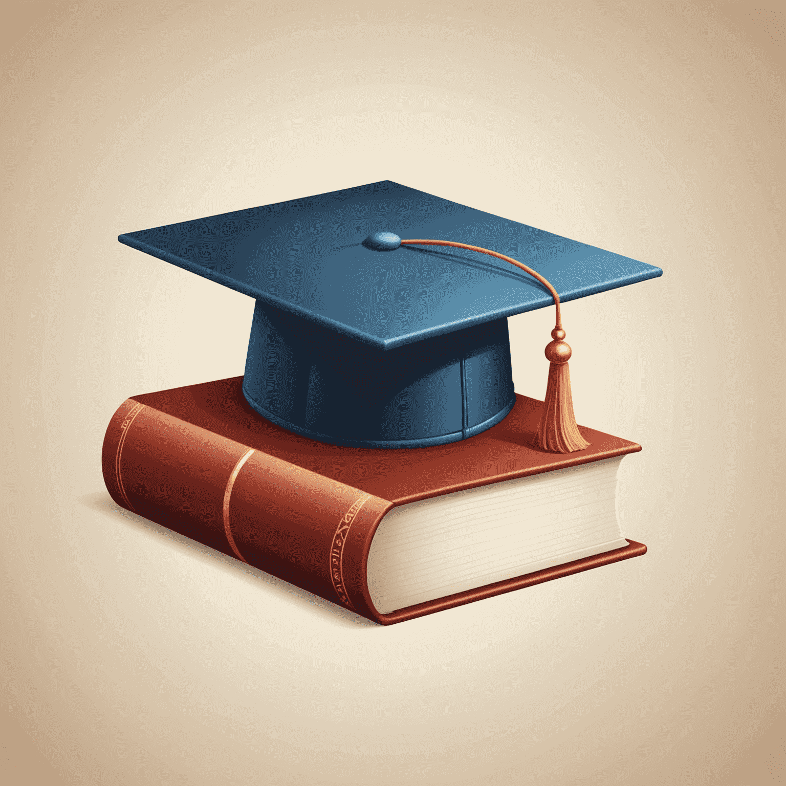 thealook_online logo - A stylized book with a graduation cap