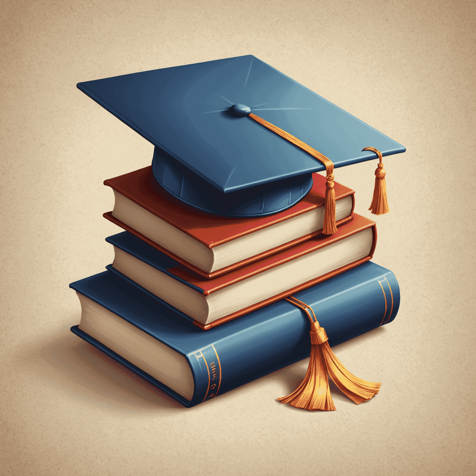 thealook_online logo - A stylized book with a graduation cap