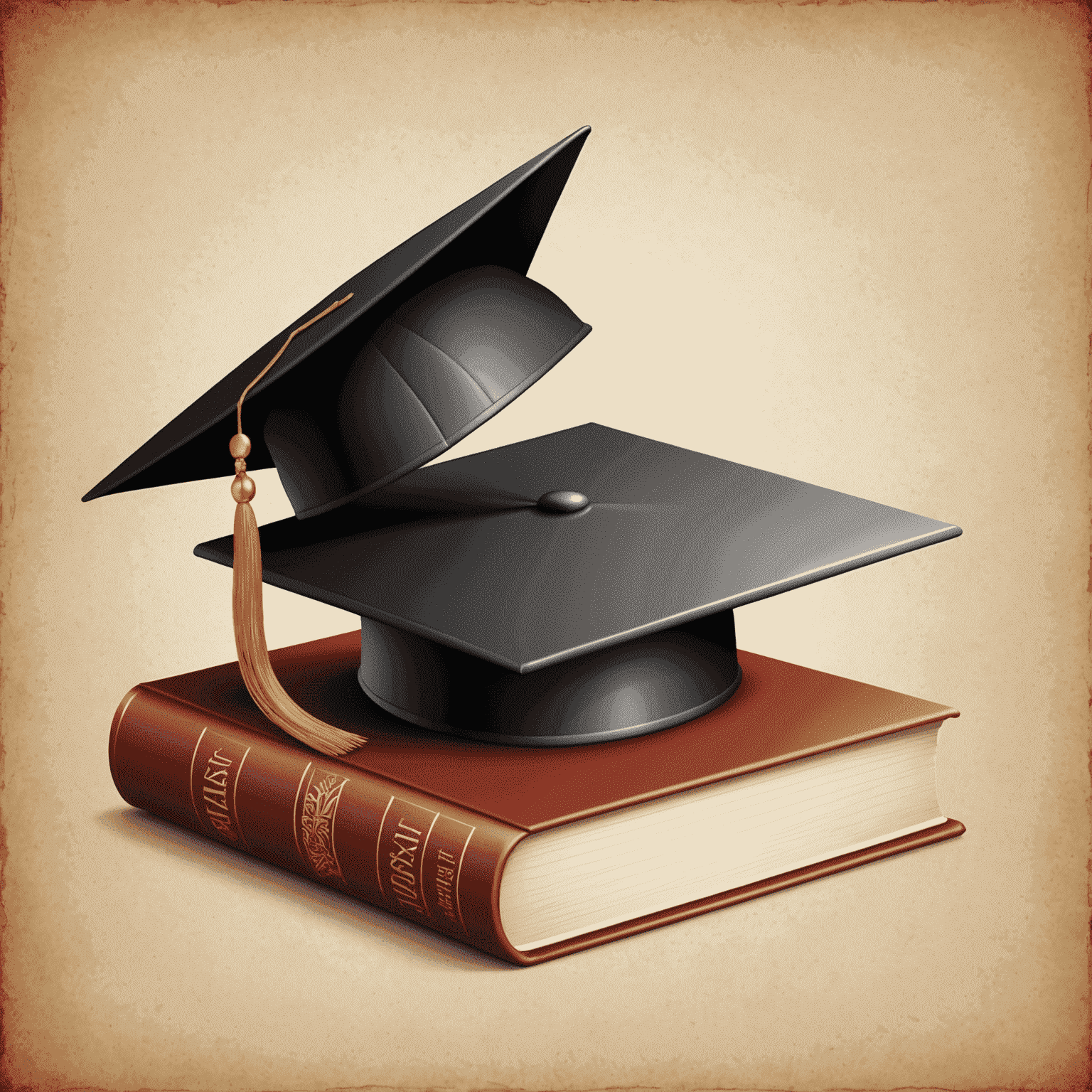 thealook_online logo - A stylized book with a graduation cap