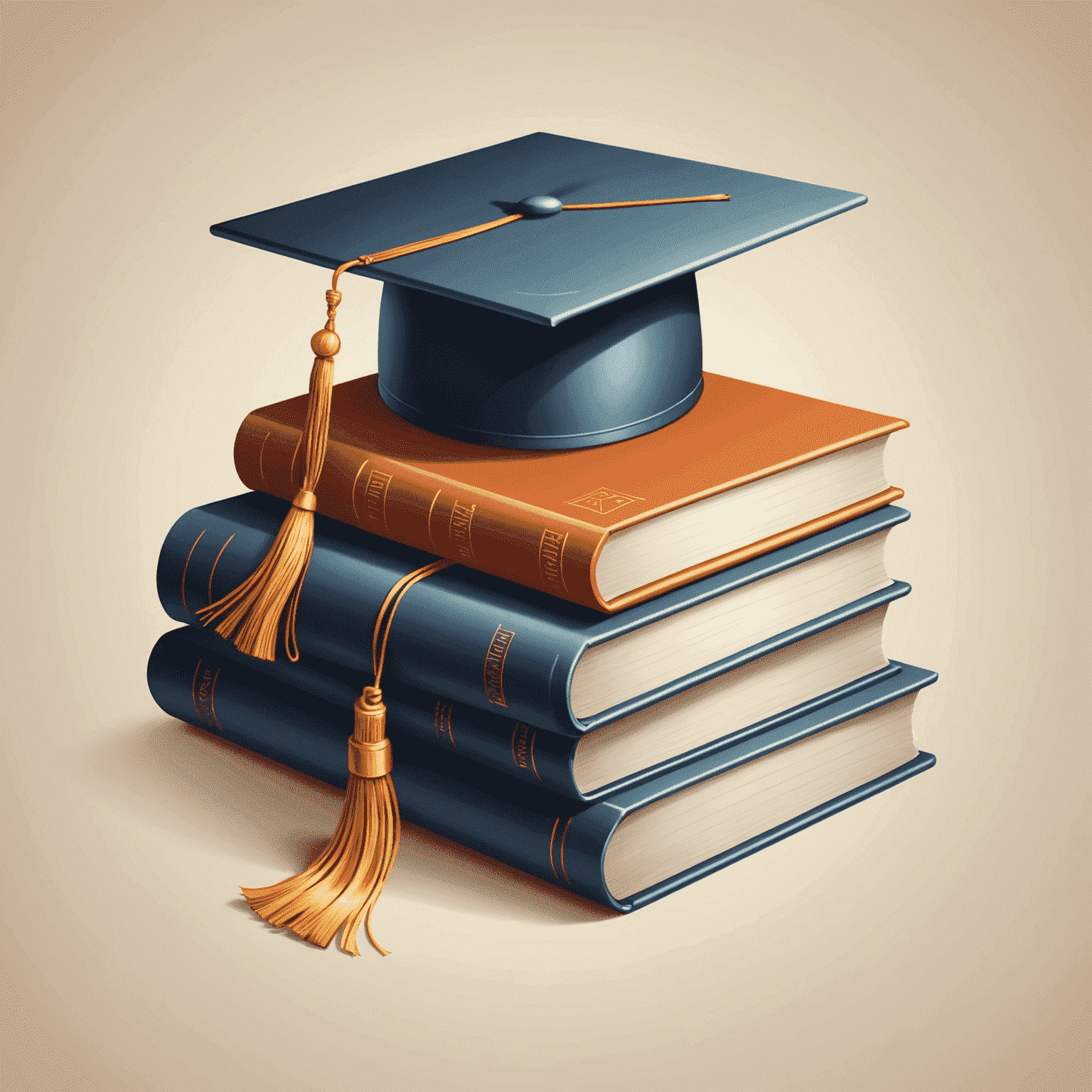 thealook_online logo - A stylized book with a graduation cap