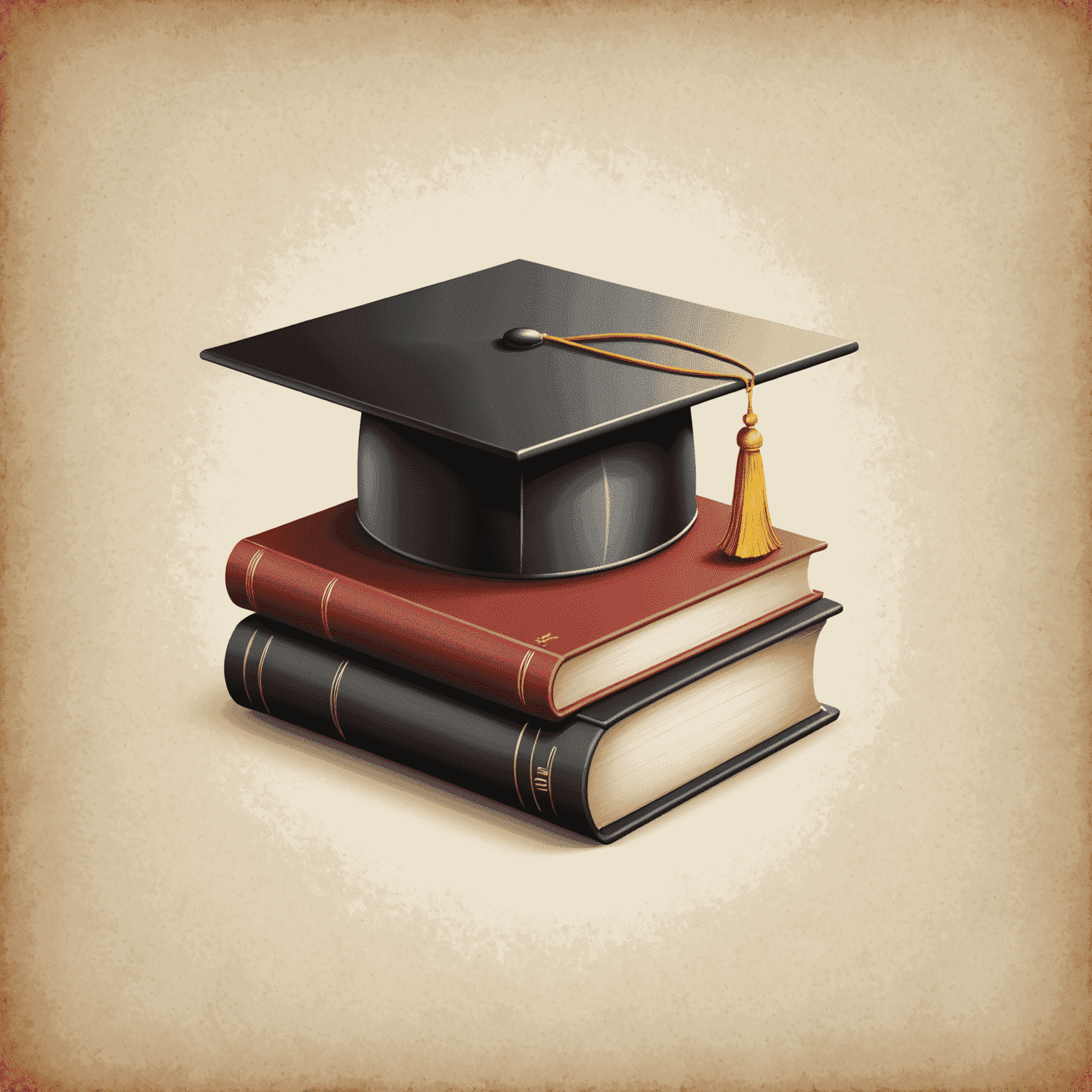 thealook_online logo - A stylized book with a graduation cap
